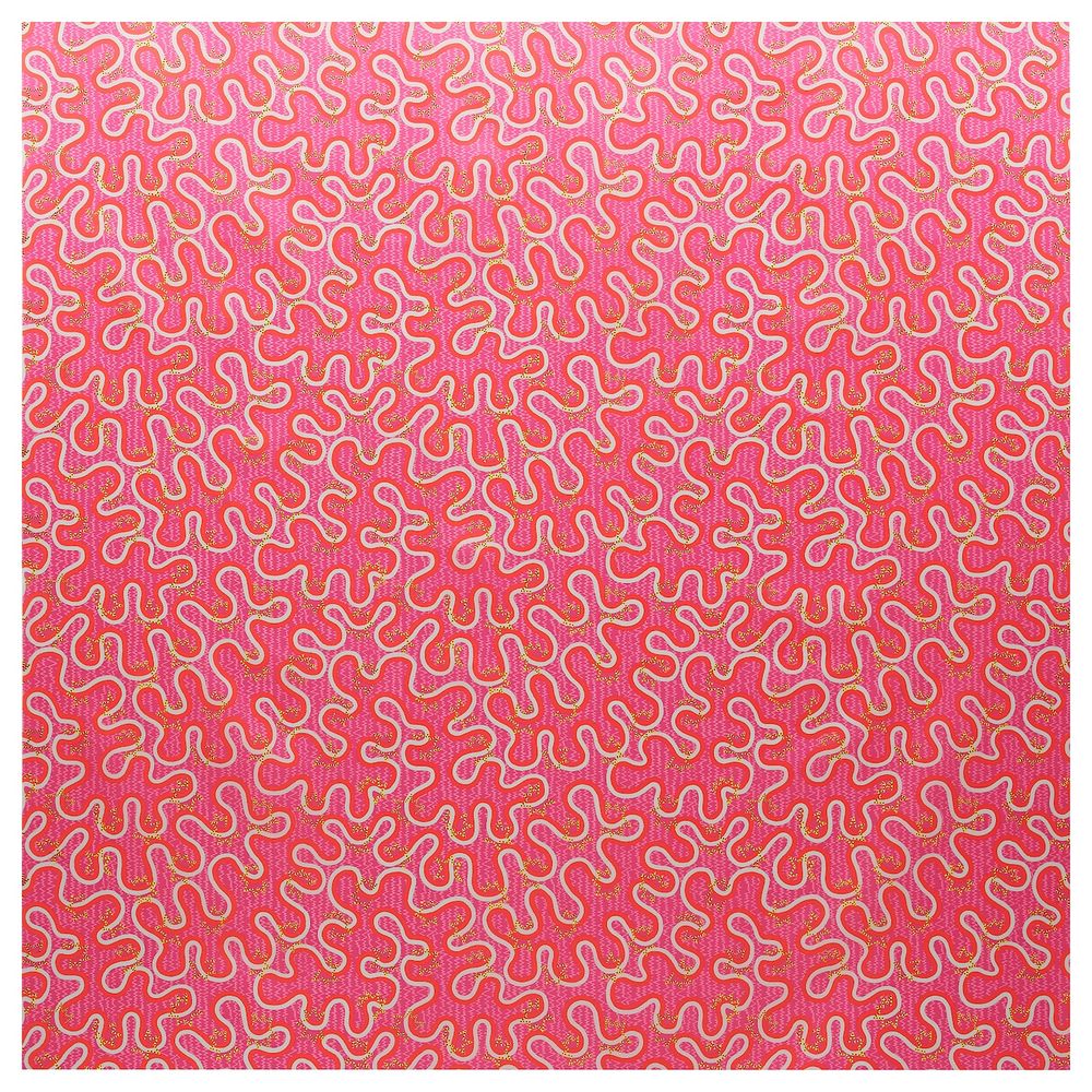 Отрез ткани, различные орнаменты розовый 150x300 см IKEA KARISMATISK КАРИСМАТИСК 604.992.04 - фото 1