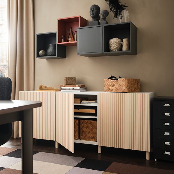 Комбинация для хранения с дверцами, 180x42x74 cm IKEA BESTÅ БЕСТО 594.217.39 - фото 6