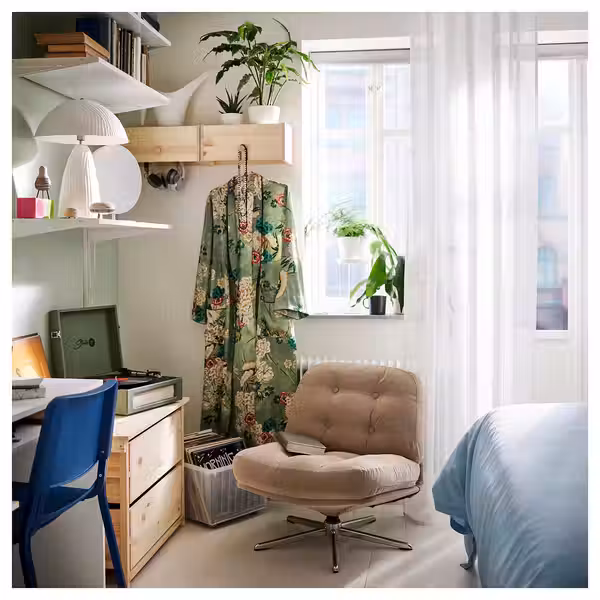 STENFRÖ СТЕНФРЁ Гардины, 2 шт. - белый/с лентой 145x300 см - фото 2