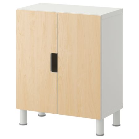Комбинация для хранения с дверцами СТУВА, белый, береза (60x30x75 см)