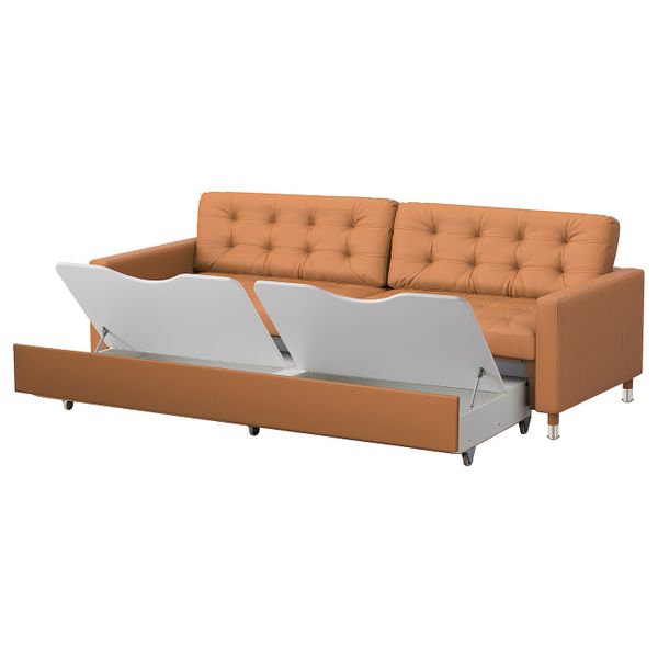 3-местный диван-кровать, Гранн/Бумстад золотисто-коричневый, металл IKEA LANDSKRONA ЛАНДСКРУНА 792.830.15 - фото 3