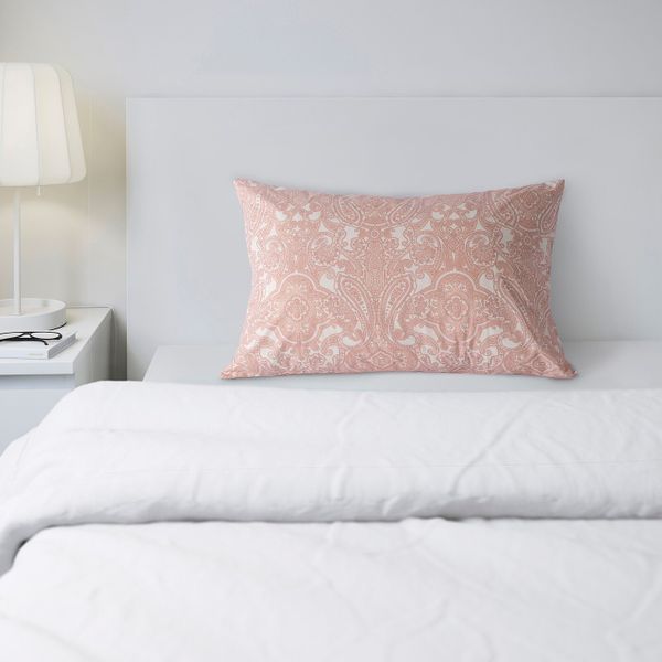 Наволочка, белый, розовый 50x70 см IKEA ЙЭТТЕВАЛЛМО 804.342.59 - схема-чертеж с размерами