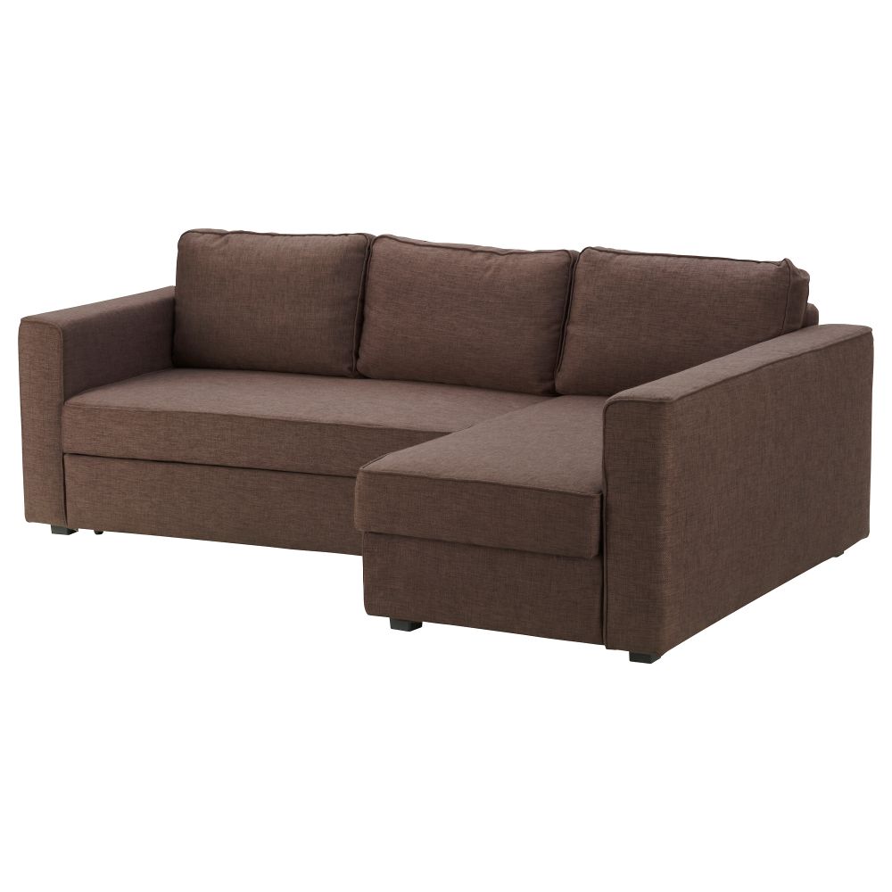Угловой диван-кровать с отделением для хранения МОНСТАД, Семла коричневый - фото 1