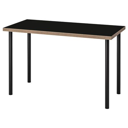 Стол, черный фанера 120x60 см IKEA LINNMON ЛИННМОН / ADILS АДИЛЬС 893.313.65