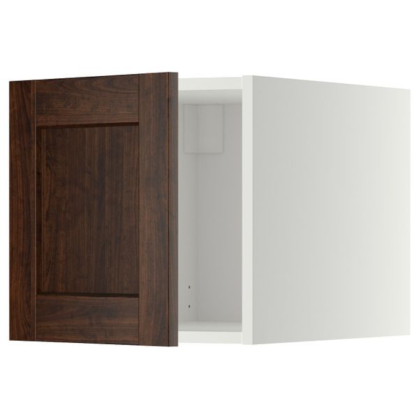 Верхний шкаф, белый/Эдсерум коричневый 40x40 см IKEA METOD МЕТОД 594.446.51 - фото 1