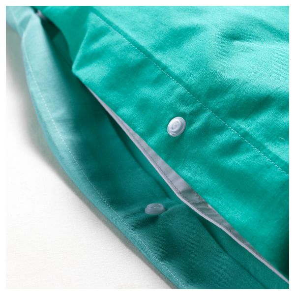 Пододеяльник и 1 наволочка СОММАР 2017, бирюзовый, темная бирюза (150x200/50x70 см) - фото 3