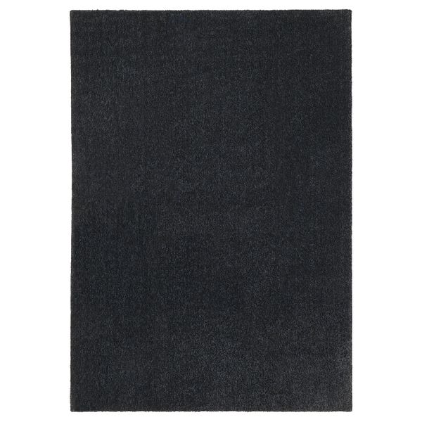 Ковер, короткий ворс, темно-серый 170x240 см IKEA TYVELSE ТЮВЕЛЬСЕ 204.268.51 - фото 1