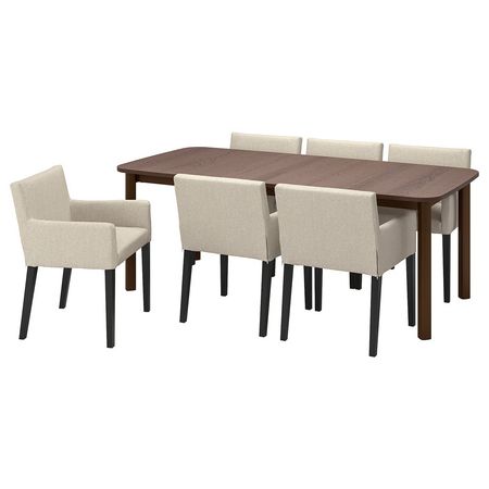 STRANDTORP / MÅRENÄS Стол и 6 стульев