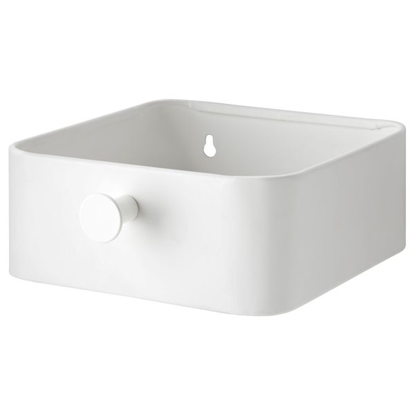 Модуль настенный с ручкой ЭНУДДЭН, белый (15x17 см) - фото 1