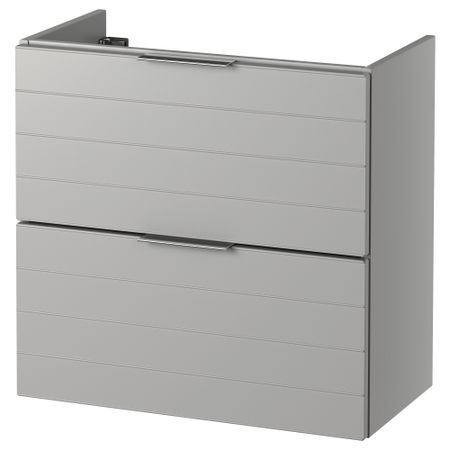 Шкаф для раковины с 2 ящиками ГОДМОРГОН, светло-серый