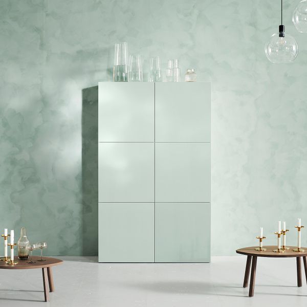 Дверь, бледный серо-зеленый 60x64 см IKEA HJORTVIKEN ХЁРТВИКЕН 904.909.71 - схема-чертеж с размерами