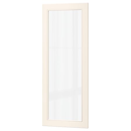 Стеклянная дверь ХИТАРП, белый с оттенком