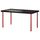 Стол ТОРНЛИДЕН / АДИЛЬС, черно-коричневый, красный (150x75 см)