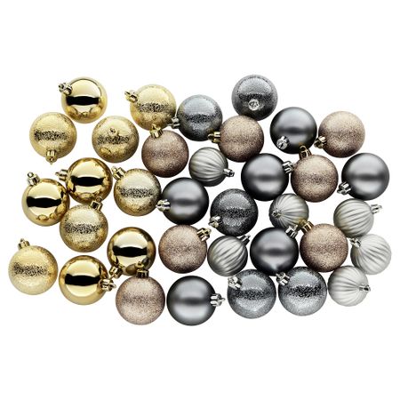 Шарики, 35 шт. ВИНТЕР 2017, серый