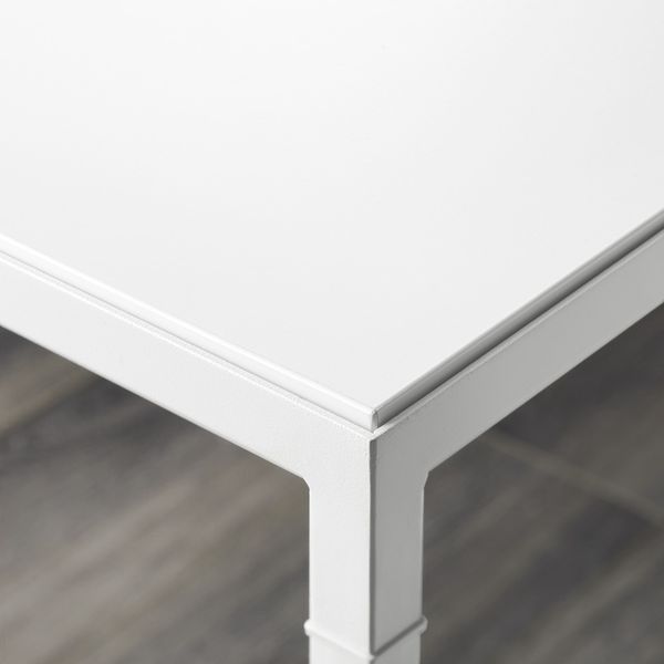 Журнальный стол/2-сторон столешница, белый/серый, 75x60x50 см IKEA НИБОДА 403.479.33 - фото 4