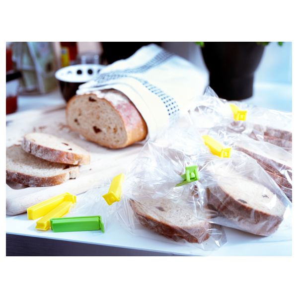 Зажим для пакетов, 30 штук БЕВАРА, разные цвета, различные размеры - схема-чертеж с размерами