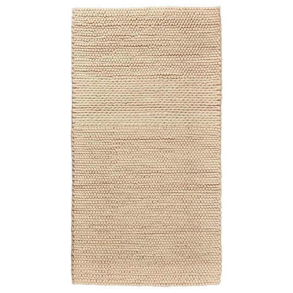 Ковер, ручная работа/белый с оттенком 80x150 см IKEA IBSKER ИБСКЕР 704.357.49 - фото 1