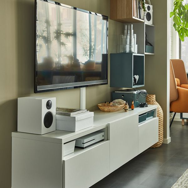 Тумба под ТВ, белый/Лаппвикен белый 180x42x39 см IKEA BESTÅ БЕСТО 693.284.01 - фото 6