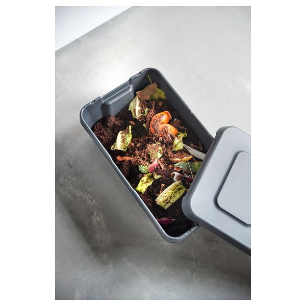 Контейнер с крышкой,д/дома/сада, темно-серый 27x45x15 см IKEA КЛЭМТАРЕ 102.923.62 - фото 7