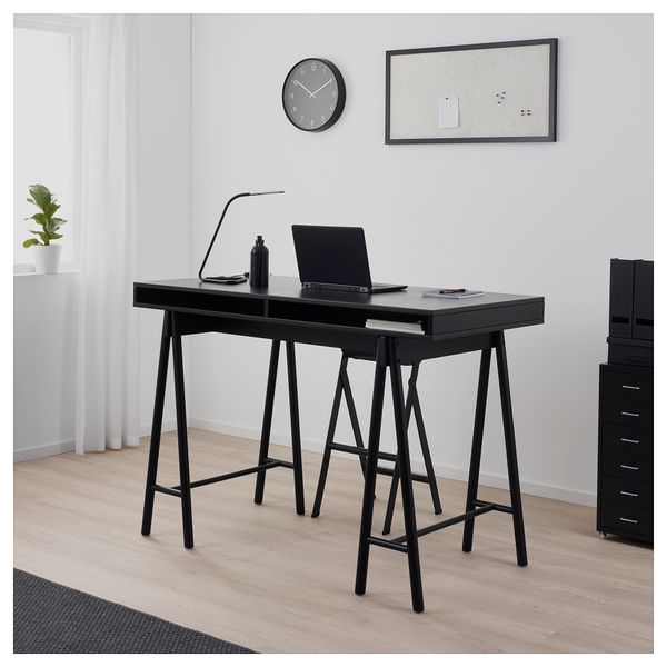 Стол на опорах СПЭНСТ, черный (136x70 см) - фото 3