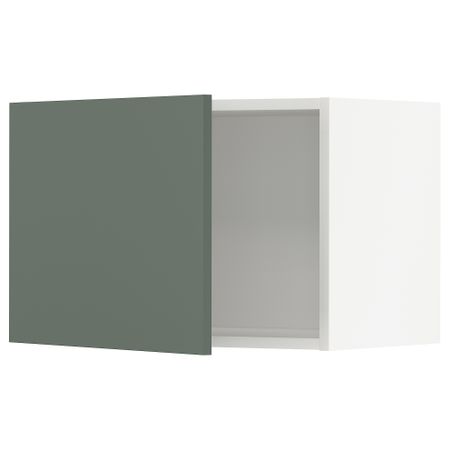Навесной шкаф, белый, Bodarp серо-зеленый, 60x40 см IKEA METOD МЕТОД 094.680.55