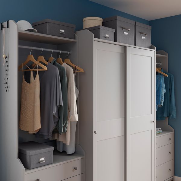 Коробка с крышкой, темно-серый, 25x36x15 см IKEA TJOG ЧУГ 404.776.65 - фото 8