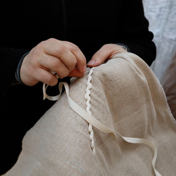 Чехол на подушку, бежевый, лист ручная работа 50x50 см IKEA БОТАНИСК 004.665.22 - схема-чертеж с размерами