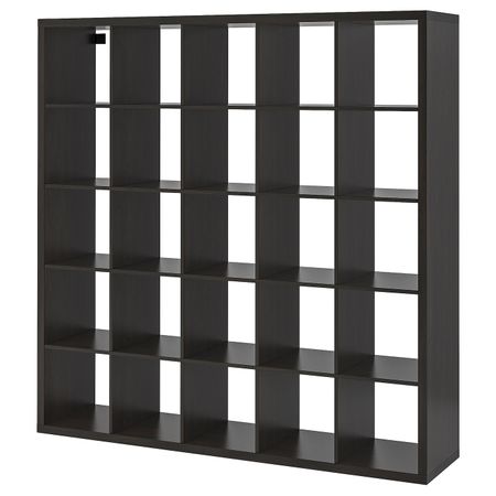 Стеллаж, черно-коричневый 182x182 см IKEA KALLAX КАЛЛАКС 503.795.70