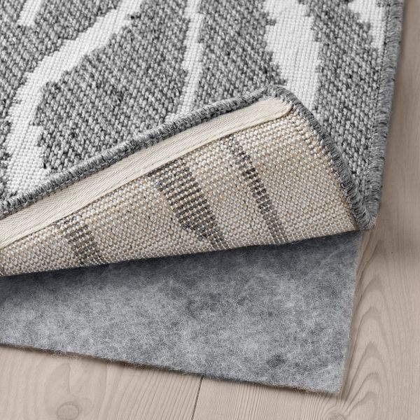 Ковер безворсовый, светло-серый 133x195 см IKEA GLUMSÖ ГЛУМСЁ 904.079.67 - фото 9