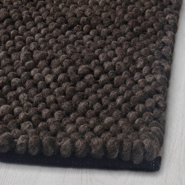 Ковер, 170x240 см, ручная работа, серый IKEA HJORTHEDE ХЬОРТХЕДЕ 104.337.53 - фото 3