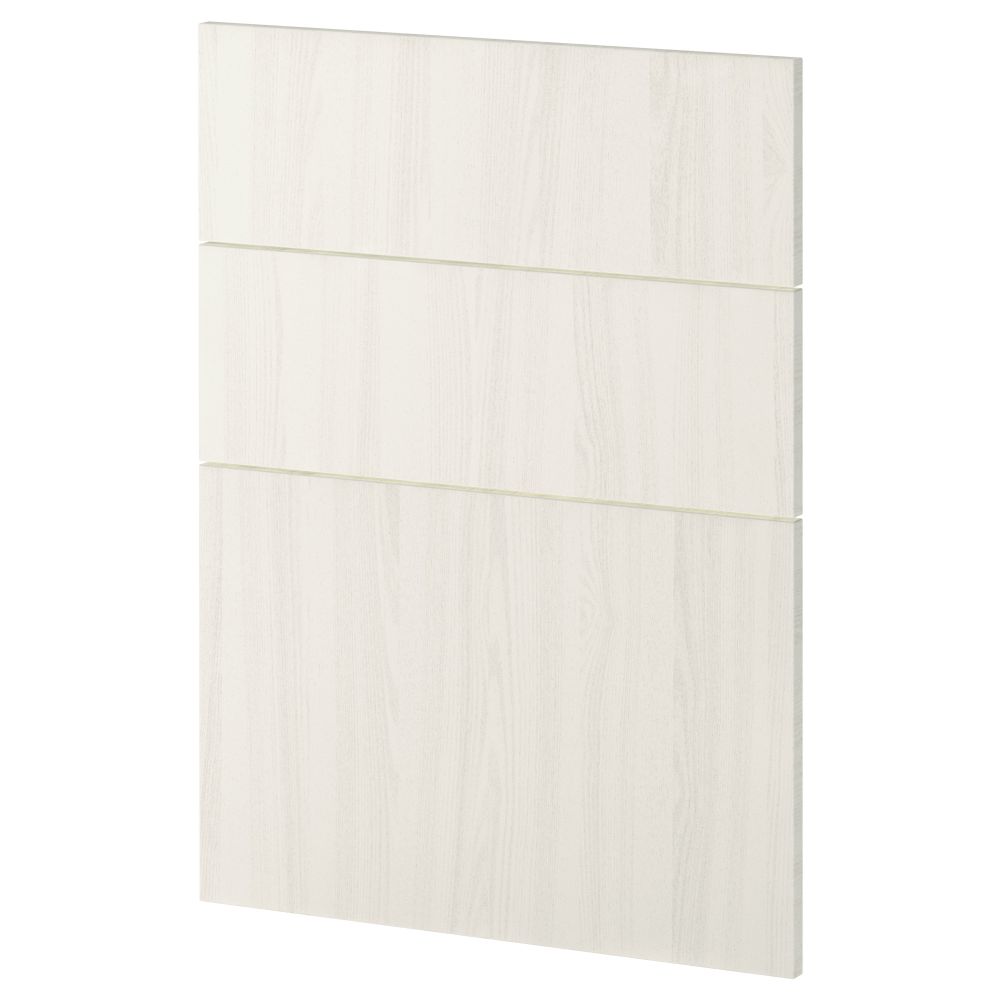 3 фронтальных панели для посудомоечной машины МЕТОД, Росдаль белый (60 см) - схема-чертеж с размерами