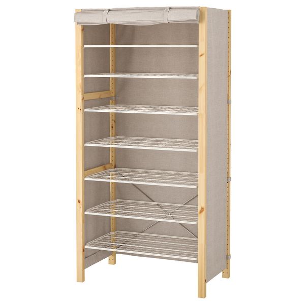 Стеллаж с чехлом 89x50x179 см IKEA IVAR ИВАР 892.879.99 - фото 2