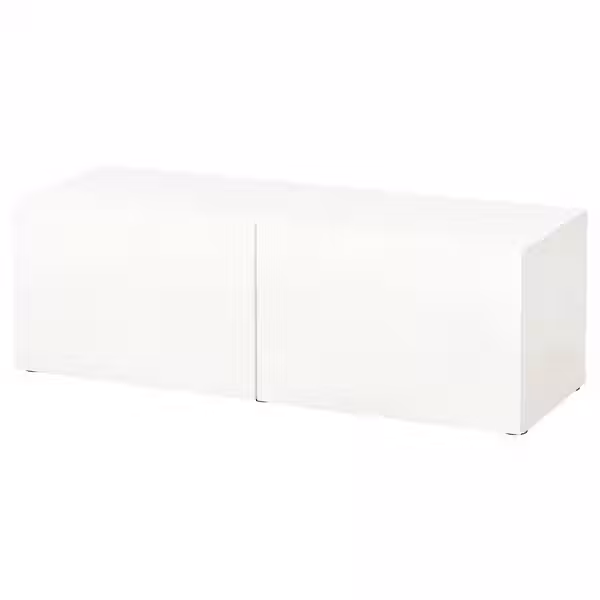 BESTÅ Стеллаж с дверьми - белый/Lappviken белый 120x42x38 см - фото 1