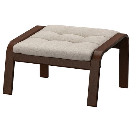 Табурет для ног, коричневый, Gunnared бежевый IKEA POÄNG ПОЭНГ 995.020.26