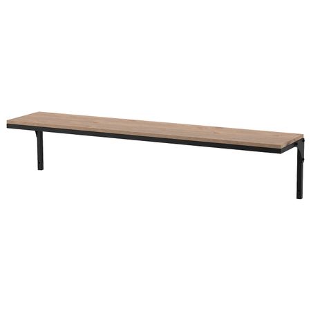 Полка навесная, черный 101x20 см IKEA FJÄLLBO ФЬЕЛЛЬБО 804.305.86