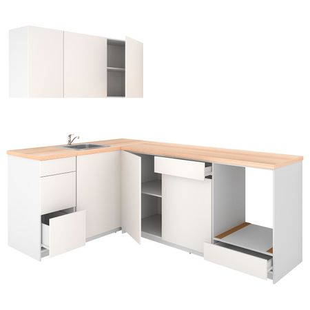 Кухня, белый 160x240x220 см IKEA KNOXHULT КНОКСХУЛЬТ 394.045.52