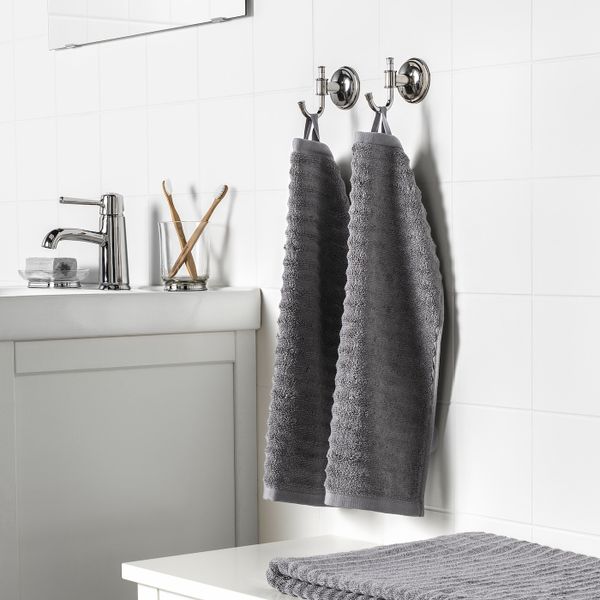 Полотенце, серый 30x50 см IKEA ФЛОДАРЕН 303.813.24 - фото 2