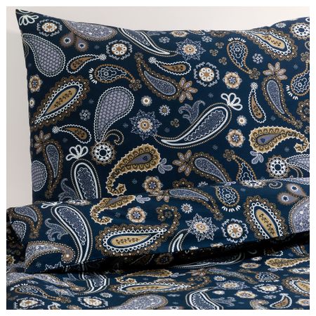 Пододеяльник и 2 наволочки КНОЛЬЗИСКА, синий