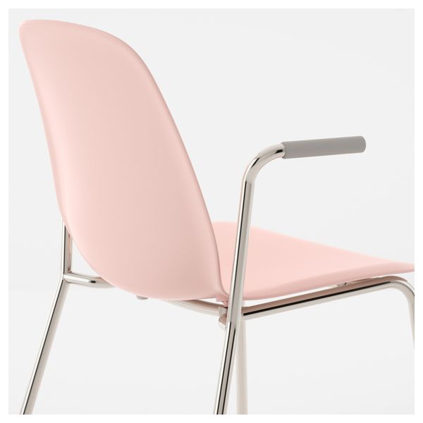 Легкое кресло ЛЕЙФ-АРНЕ, розовый, Дитмар хромированный - фото 6