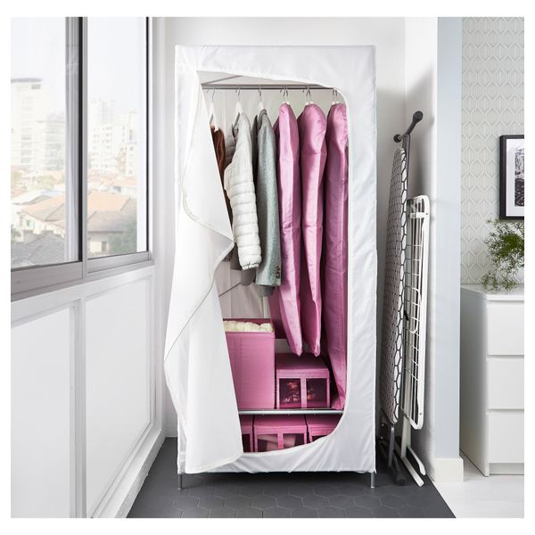 Гардероб БРЕЙМ, белый (80x55x180 см) - фото 5