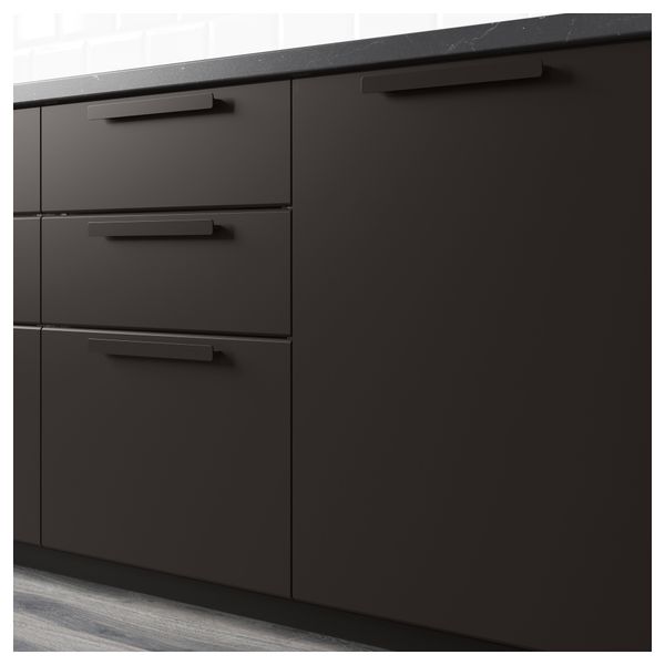 Дверь КУНГСБАККА, антрацит - схема-чертеж с размерами