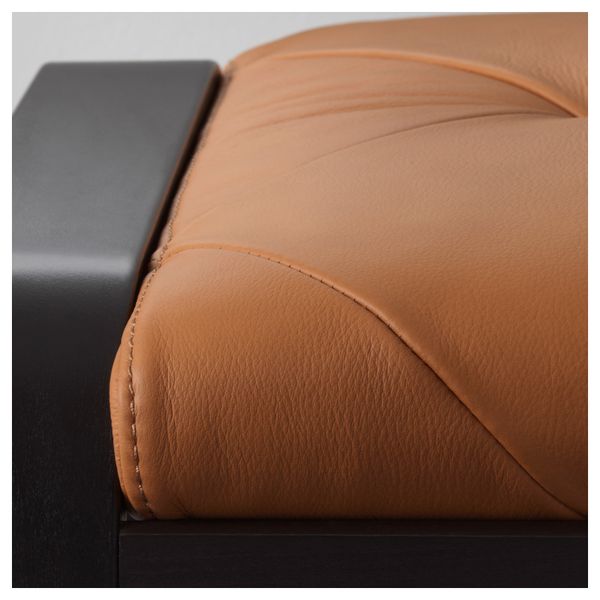 Табурет для ног ПОЭНГ, черно-коричневый, Сеглора неокрашенный - фото 3