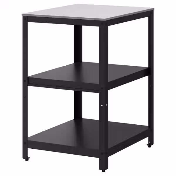 GRILLSKÄR Открытый кухонный модуль - чёрный/нержавеющ сталь для сада 61x61 см - фото 1