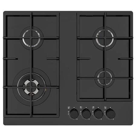 VASASTAN Поверхность встраиваемая газовая - IKEA 500 стекло/чёрный 59 см