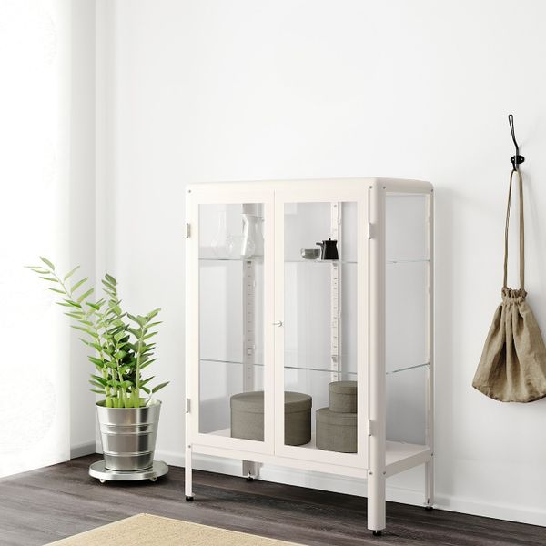 Шкаф-витрина, белый 81x113 см IKEA FABRIKÖR ФАБРИКОР 704.005.75 - фото 4
