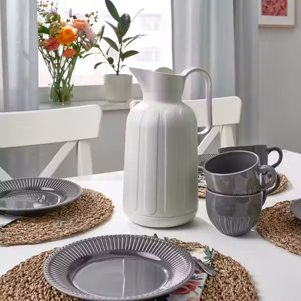 TAGGÖGA ТАГГЁГА Термос - белый с оттенком 1.6 л - фото 5