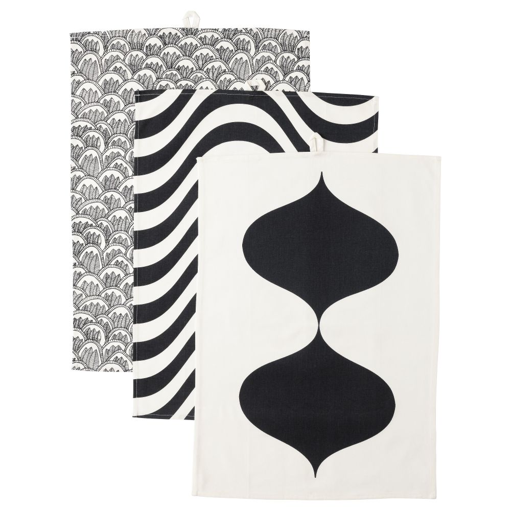 Полотенце кухонное ТИЛЛФЭЛЛЕ, различные орнаменты (50x70 см) - фото 1