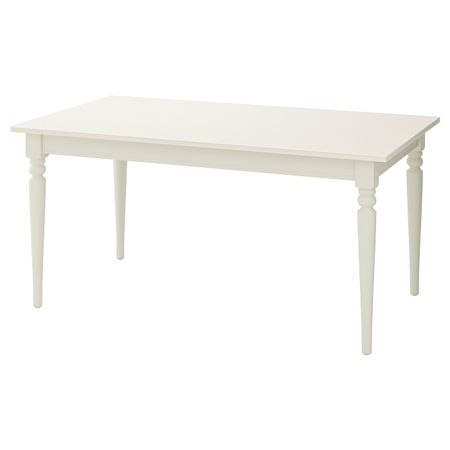 Раздвижной стол, белый 155/215x87 см IKEA INGATORP ИНГАТОРП 803.615.78