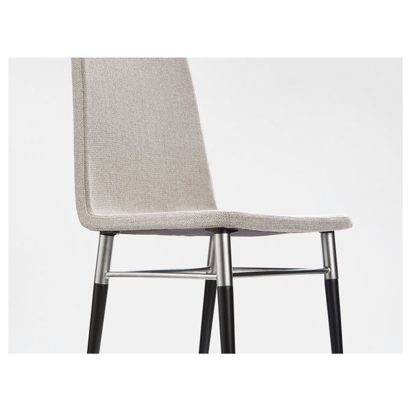 Стул ПРЕБЕН, коричнево-чёрный, Тено светло-серый - фото 7