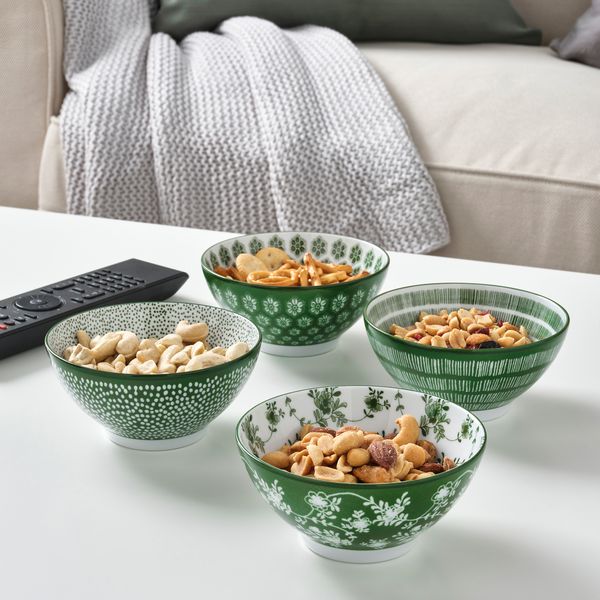 Миска, 12 см, с рисунком, зеленый IKEA ENTUSIASM ЭНТУЗИАЗМ 705.114.51 - фото 4